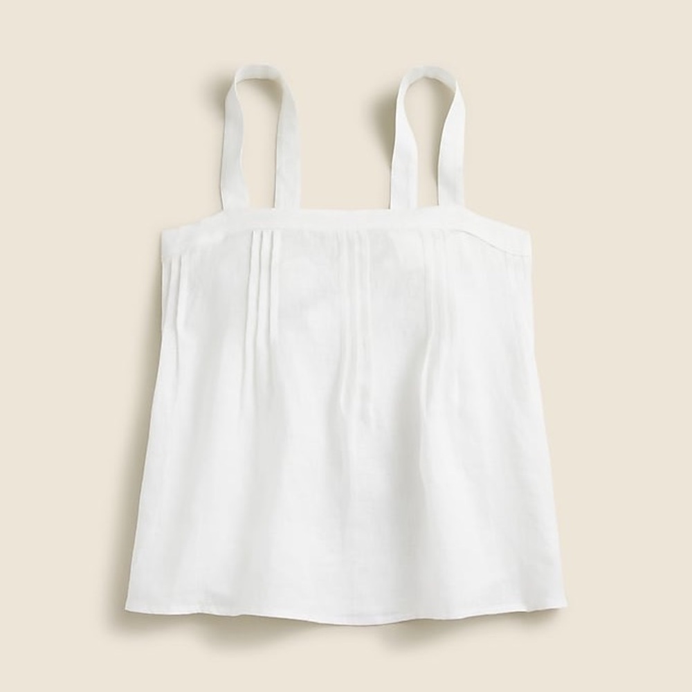 j crew bow-back linen top